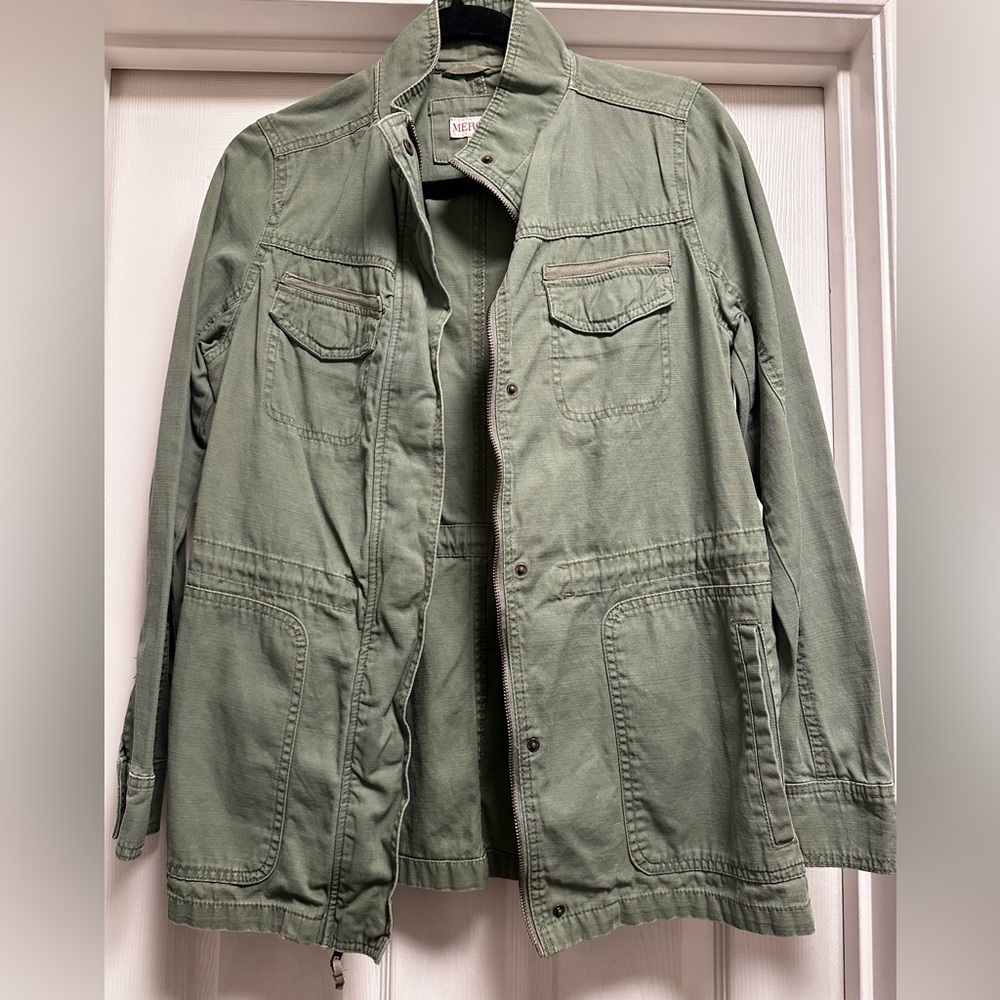 Merona Olive Green Military Jacket